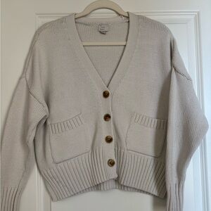 a new day Women's Beige Cardigan Sweater